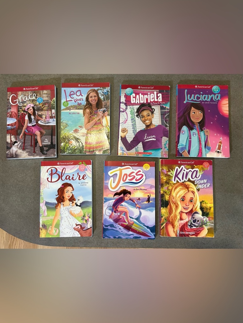 Lot of 7 American “Girl of the Year” Books 2015 -2021 Trade Paperback VGC